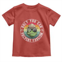 Only You Can Prevent Fascism Frog Resist Protest Toddler T Shirt Free Portland Oregon Freedom Retro - Wonder Print Shop