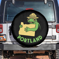 Portland Frog Resist Spare Tire Cover Oregon Map Vintage Graphic - Wonder Print Shop