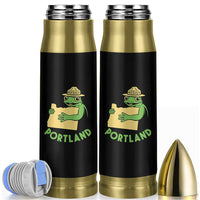 Portland Frog Resist Bullet Tumbler Oregon Map Vintage Graphic - Wonder Print Shop