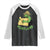 Portland Frog Resist Raglan Shirt Oregon Map Vintage Graphic - Wonder Print Shop