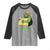 Portland Frog Resist Raglan Shirt Oregon Map Vintage Graphic - Wonder Print Shop