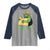 Portland Frog Resist Raglan Shirt Oregon Map Vintage Graphic - Wonder Print Shop