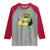 Portland Frog Resist Raglan Shirt Oregon Map Vintage Graphic - Wonder Print Shop