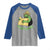 Portland Frog Resist Raglan Shirt Oregon Map Vintage Graphic - Wonder Print Shop
