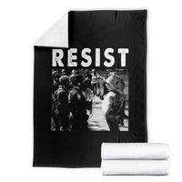 Portland Resist Frog Throw Blanket Oregon Iconic Frogs Photo Protest Moment - Wonder Print Shop