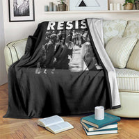 Portland Resist Frog Throw Blanket Oregon Iconic Frogs Photo Protest Moment - Wonder Print Shop