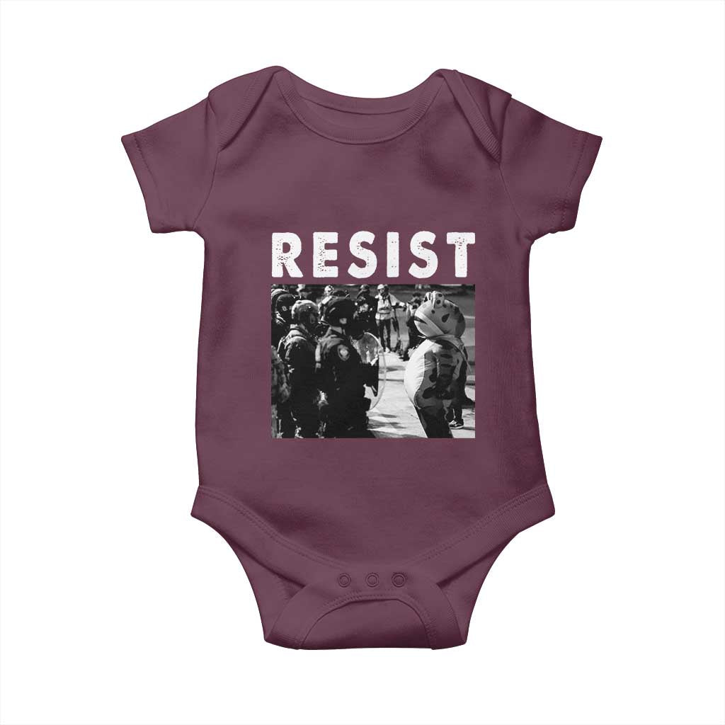 Portland Resist Frog Baby Onesie Oregon Iconic Frogs Photo Protest Moment - Wonder Print Shop