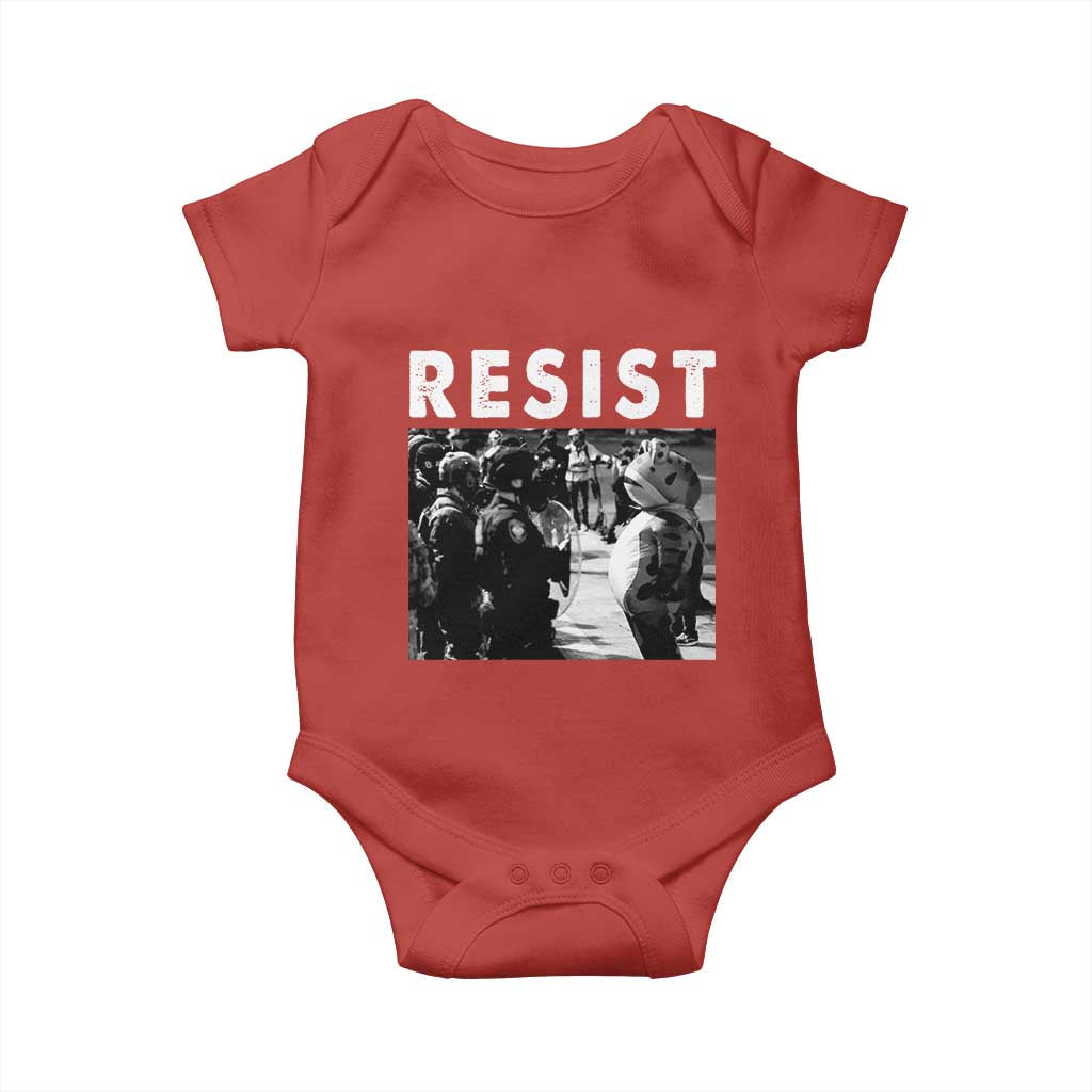 Portland Resist Frog Baby Onesie Oregon Iconic Frogs Photo Protest Moment - Wonder Print Shop