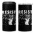 Portland Resist Frog 4 in 1 Can Cooler Tumbler Oregon Iconic Frogs Photo Protest Moment - Wonder Print Shop