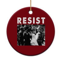 Portland Resist Frog Ceramic Ornament Oregon Iconic Frogs Photo Protest Moment - Wonder Print Shop
