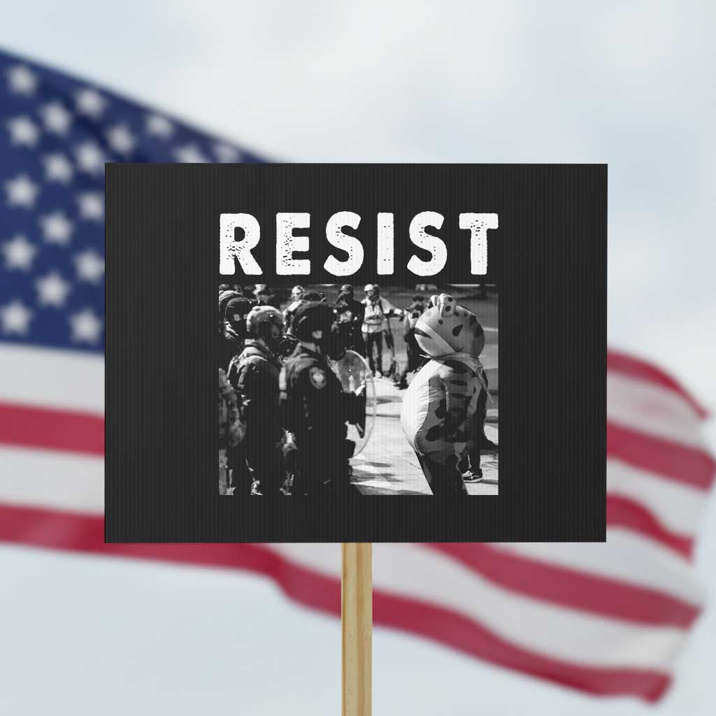 Portland Resist Frog Protest Sign Oregon Iconic Frogs Photo Protest Moment - Wonder Print Shop