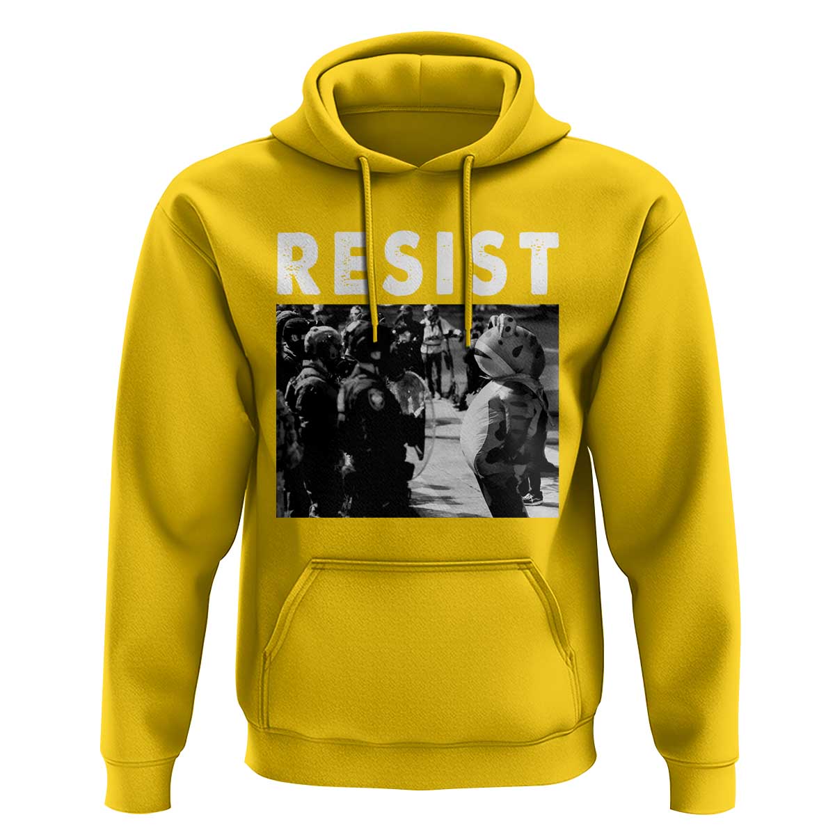 Portland Resist Frog Hoodie Oregon Iconic Frogs Photo Protest Moment - Wonder Print Shop