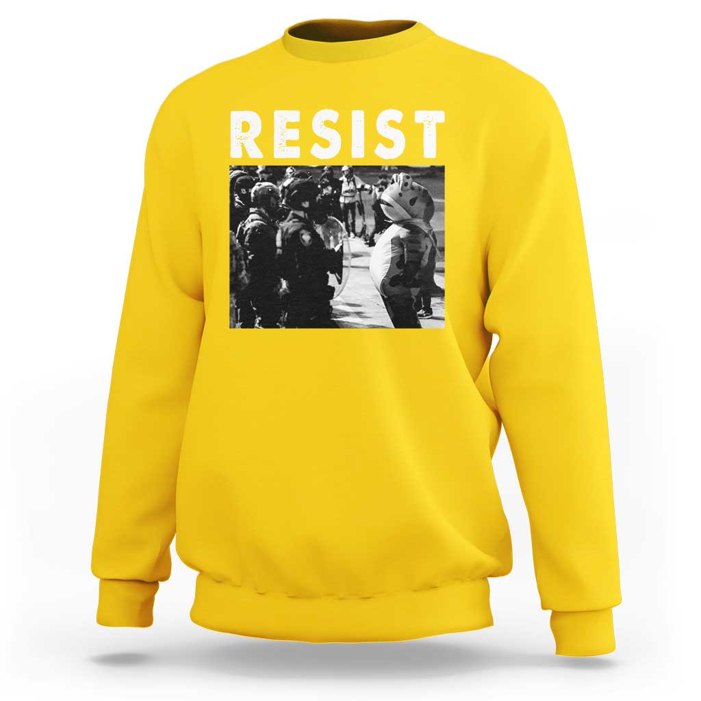 Portland Resist Frog Sweatshirt Oregon Iconic Frogs Photo Protest Moment - Wonder Print Shop
