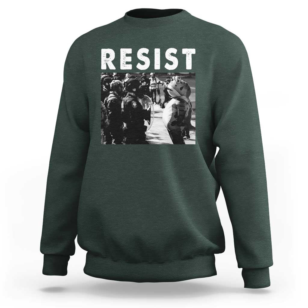 Portland Resist Frog Sweatshirt Oregon Iconic Frogs Photo Protest Moment - Wonder Print Shop