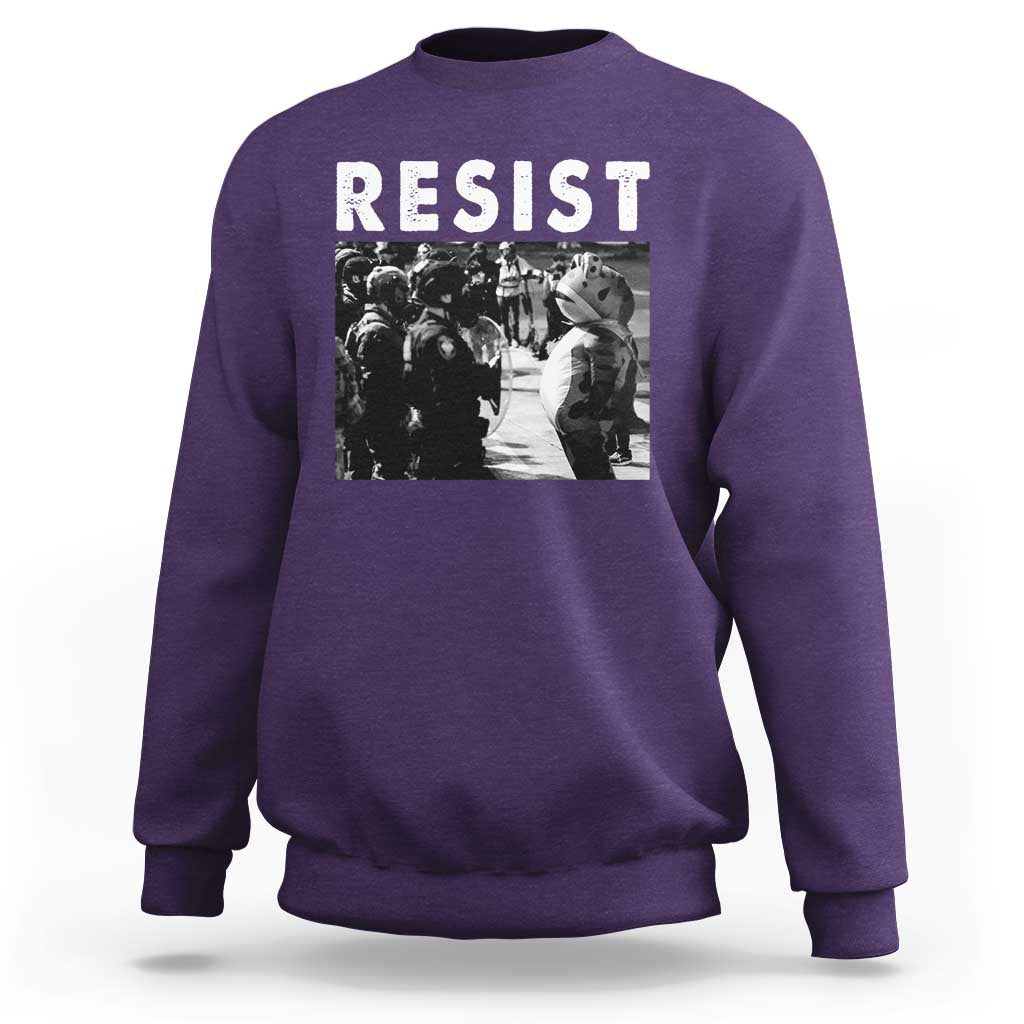 Portland Resist Frog Sweatshirt Oregon Iconic Frogs Photo Protest Moment - Wonder Print Shop