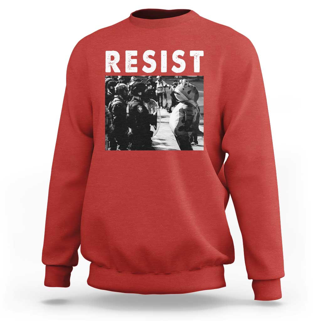 Portland Resist Frog Sweatshirt Oregon Iconic Frogs Photo Protest Moment - Wonder Print Shop