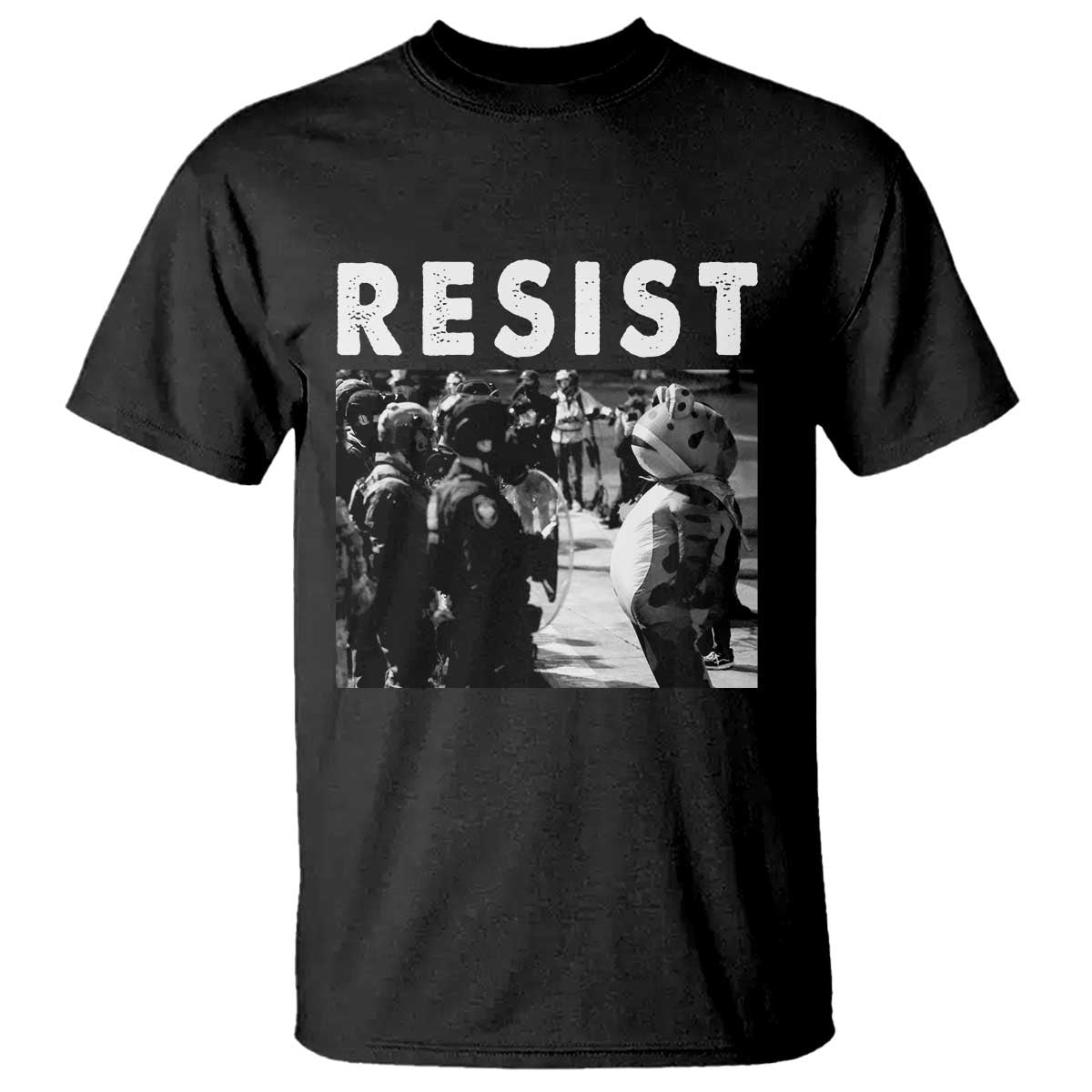 Portland Resist Frog T Shirt Oregon Iconic Frogs Photo Protest Moment - Wonder Print Shop