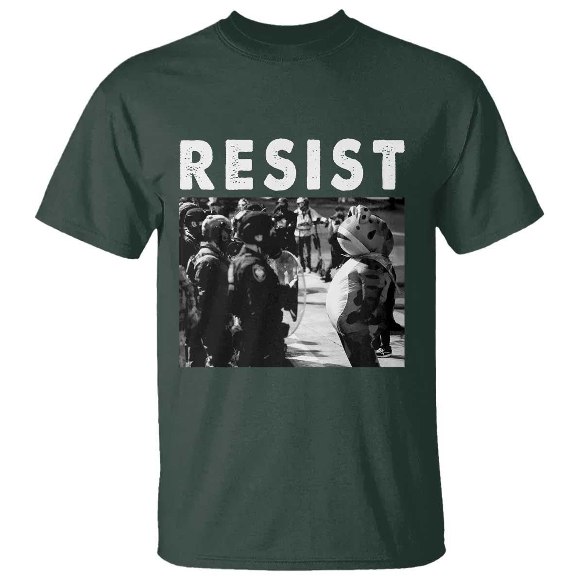 Portland Resist Frog T Shirt Oregon Iconic Frogs Photo Protest Moment - Wonder Print Shop