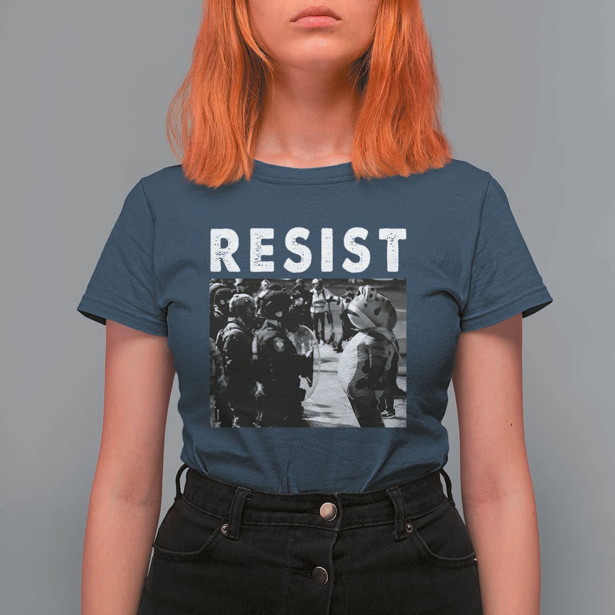 Portland Resist Frog T Shirt For Women Oregon Iconic Frogs Photo Protest Moment - Wonder Print Shop