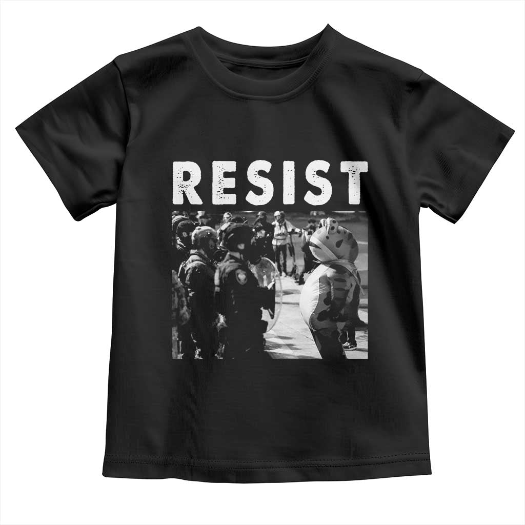 Portland Resist Frog Toddler T Shirt Oregon Iconic Frogs Photo Protest Moment - Wonder Print Shop