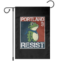 Portland Resist Retro Frog 8647 Garden Flag Political Satire Protest Poster Graphic - Wonder Print Shop