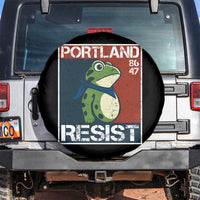 Portland Resist Retro Frog 8647 Spare Tire Cover Political Satire Protest Poster Graphic - Wonder Print Shop