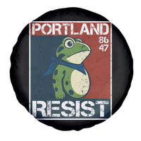 Portland Resist Retro Frog 8647 Spare Tire Cover Political Satire Protest Poster Graphic - Wonder Print Shop