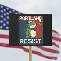 Portland Resist Retro Frog 8647 Protest Sign Political Satire Protest Poster Graphic - Wonder Print Shop