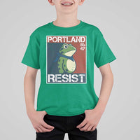 Portland Resist Retro Frog 8647 T Shirt For Kid Political Satire Protest Poster Graphic - Wonder Print Shop