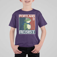 Portland Resist Retro Frog 8647 T Shirt For Kid Political Satire Protest Poster Graphic - Wonder Print Shop