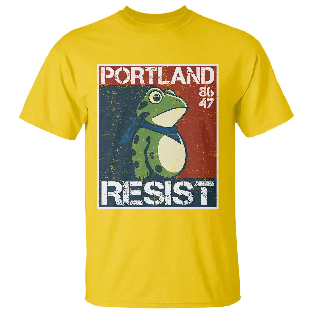 Portland Resist Retro Frog 8647 T Shirt Political Satire Protest Poster Graphic - Wonder Print Shop