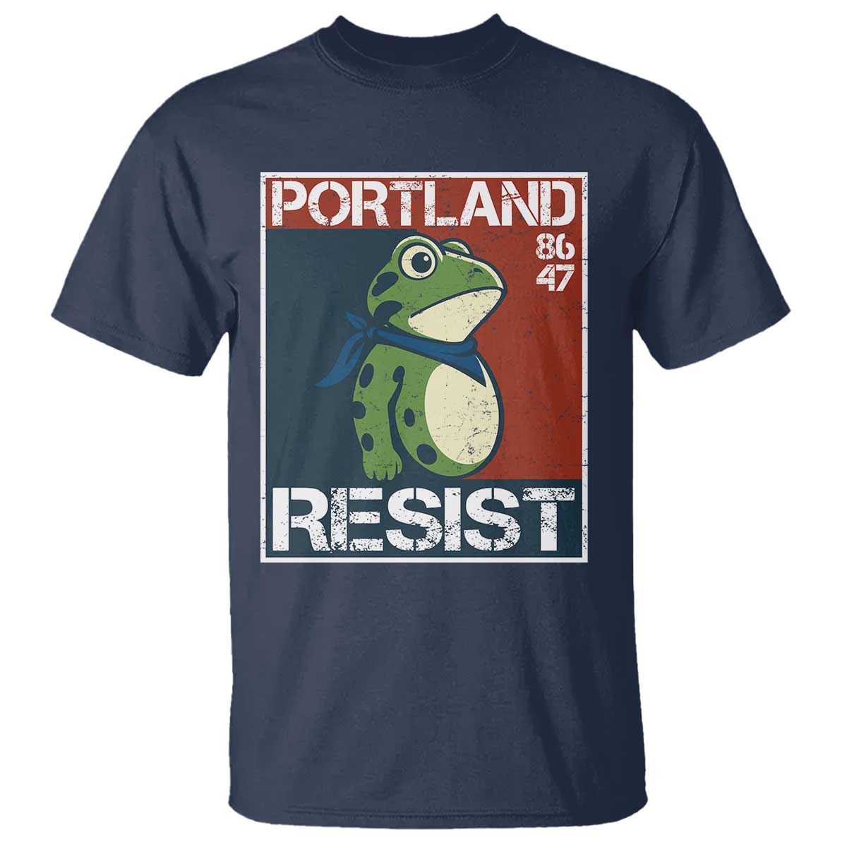Portland Resist Retro Frog 8647 T Shirt Political Satire Protest Poster Graphic - Wonder Print Shop
