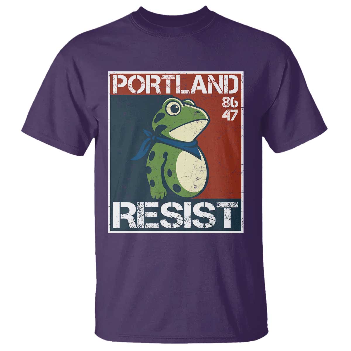 Portland Resist Retro Frog 8647 T Shirt Political Satire Protest Poster Graphic - Wonder Print Shop