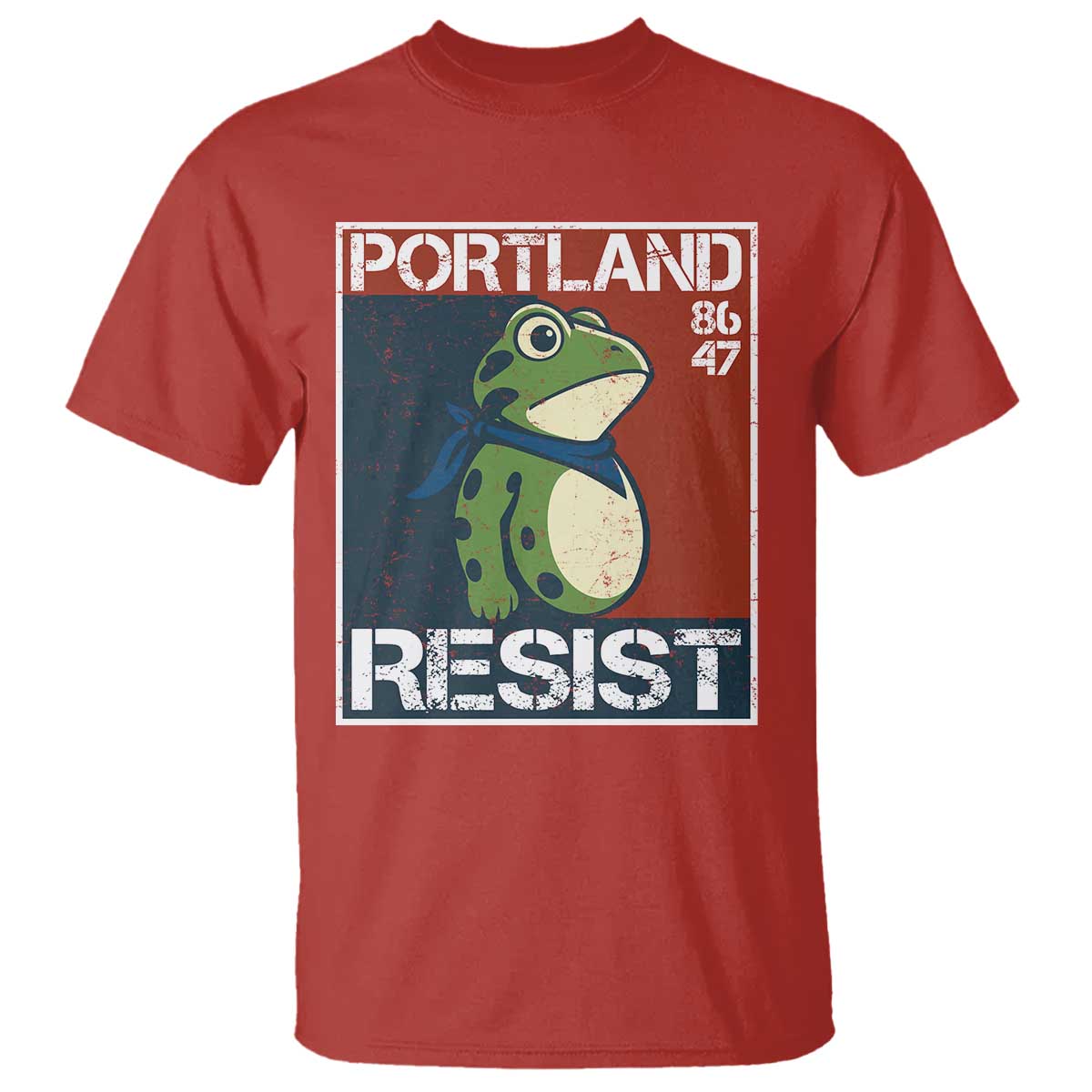 Portland Resist Retro Frog 8647 T Shirt Political Satire Protest Poster Graphic - Wonder Print Shop
