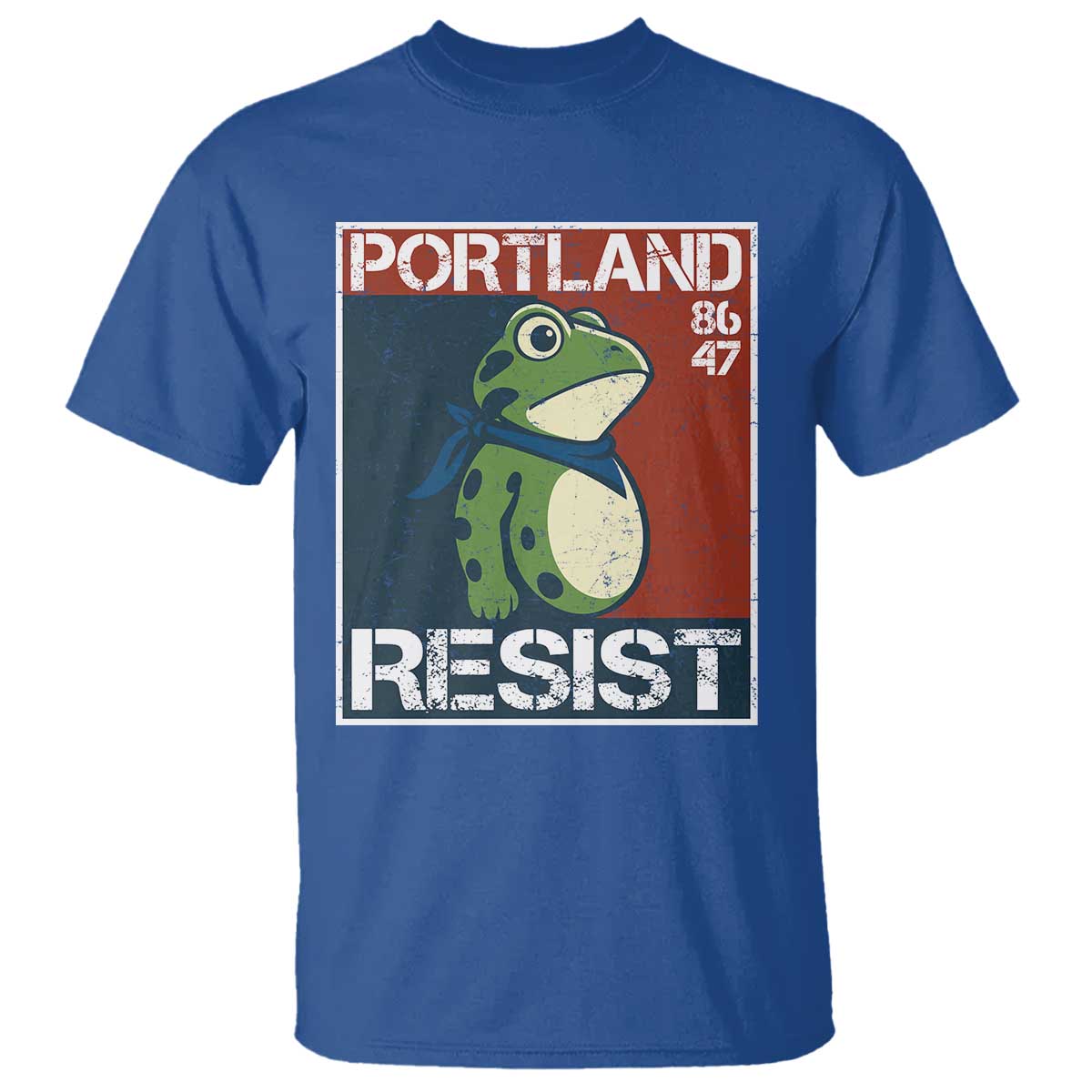Portland Resist Retro Frog 8647 T Shirt Political Satire Protest Poster Graphic - Wonder Print Shop