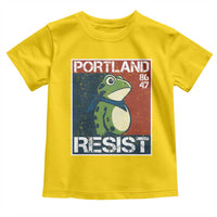 Portland Resist Retro Frog 8647 Toddler T Shirt Political Satire Protest Poster Graphic - Wonder Print Shop