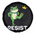 Resist Frog Kicking Crown Spare Tire Cover Funny No Kings In America Free Portland - Wonder Print Shop