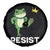 Resist Frog Kicking Crown Spare Tire Cover Funny No Kings In America Free Portland - Wonder Print Shop