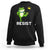 Resist Frog Kicking Crown Sweatshirt Funny No Kings In America Free Portland - Wonder Print Shop