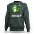 Resist Frog Kicking Crown Sweatshirt Funny No Kings In America Free Portland - Wonder Print Shop