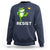 Resist Frog Kicking Crown Sweatshirt Funny No Kings In America Free Portland - Wonder Print Shop