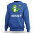 Resist Frog Kicking Crown Sweatshirt Funny No Kings In America Free Portland - Wonder Print Shop