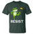 Resist Frog Kicking Crown T Shirt Funny No Kings In America Free Portland - Wonder Print Shop