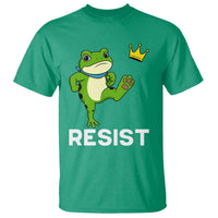 Resist Frog Kicking Crown T Shirt Funny No Kings In America Free Portland - Wonder Print Shop