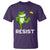 Resist Frog Kicking Crown T Shirt Funny No Kings In America Free Portland - Wonder Print Shop