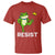 Resist Frog Kicking Crown T Shirt Funny No Kings In America Free Portland - Wonder Print Shop
