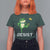 Resist Frog Kicking Crown T Shirt For Women Funny No Kings In America Free Portland - Wonder Print Shop