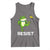 Resist Frog Kicking Crown Tank Top Funny No Kings In America Free Portland - Wonder Print Shop
