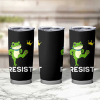 Resist Frog Kicking Crown Tumbler Cup Funny No Kings In America Free Portland - Wonder Print Shop