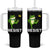 Resist Frog Kicking Crown Tumbler With Handle Funny No Kings In America Free Portland - Wonder Print Shop